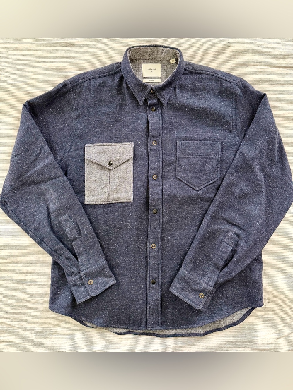 Billy Reid Silk Cotton Overshirt - Unique Find - Sz Medium